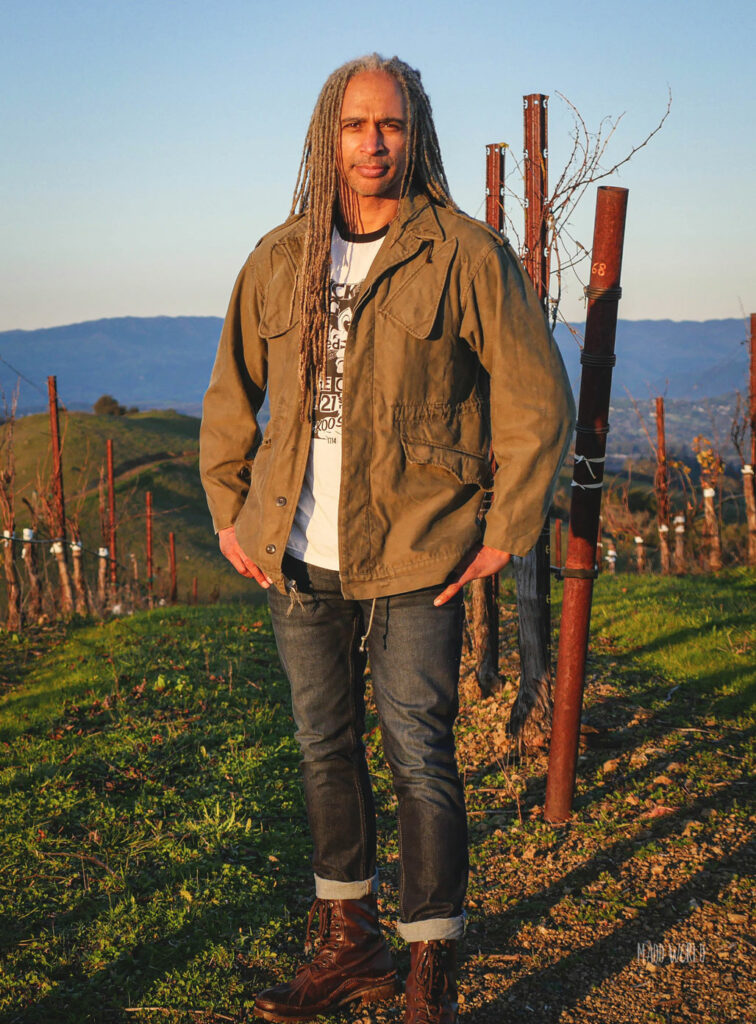 Michael standing in vineyard